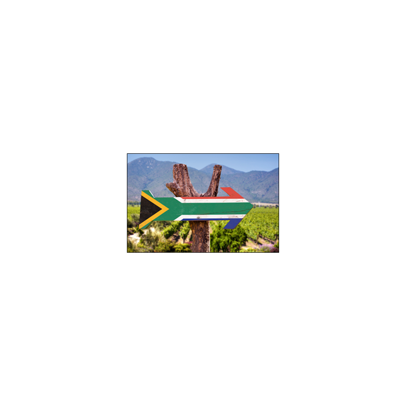 Visuel imprimé Afrique du Sud Panneau - 30 x 30 cm sur bristol 350 gr