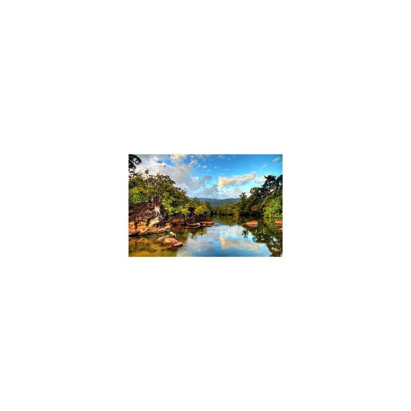 Visuel imprimé Madagascar Rivière Masoala - 40 x 30cm sur support bristol 350 gr