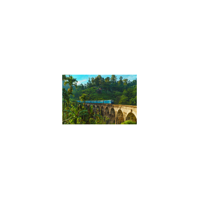 Visuel imprimé Sri Lanka Pont Nine Arche  - 40 x 30cm sur support bristol 350 gr