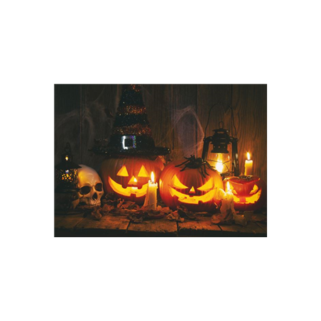 Visuel imprimé Citrouilles Halloween - 40 x 30 cm sur bristol 350 gr