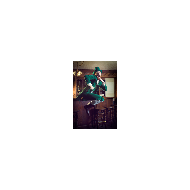 Visuel imprimé St Patrick Leprechaun - 40 x 30cm sur support bristol 350 gr
