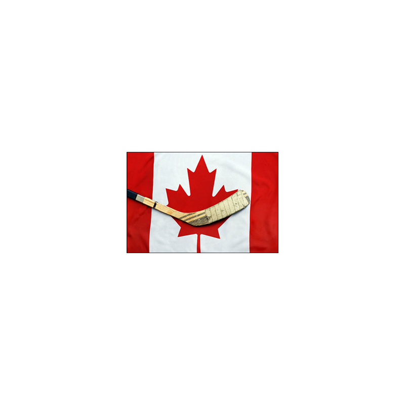 Visuel imprimé Canada Hockey Drapeau - 40 x 30cm sur support bristol 350 gr