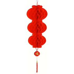 Suspensions chinoises int/ext 30cm env - pvc - LOT DE 2