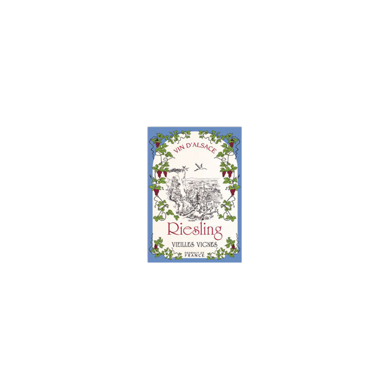 Tissu Imprimé  Riesling  - Coton - 48 x 72 cm
