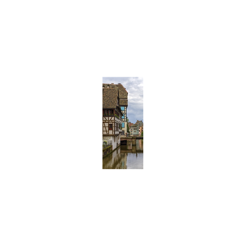 Kakemono Alsace - Ruisseau - 180 x 80 cm - Toile M1 avec structure  X- Banner