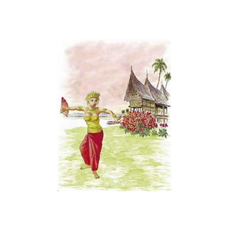 Affiche Danseuse Thaî - 50 x 70cm