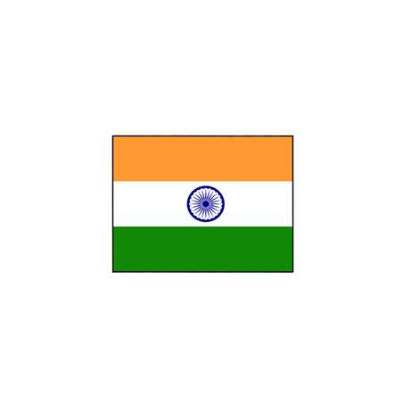Drapeau Inde - tissu - 60 x 90cm