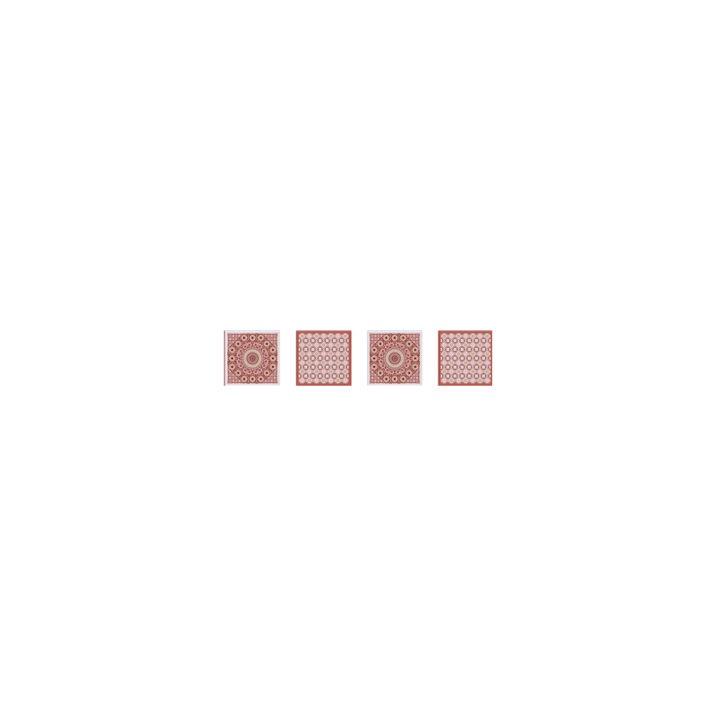 Guirlandes Zellige orientale - LOT DE 4 - 10 fanions papier 20 x 20cm
