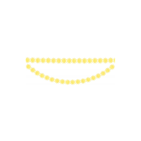 Lot de 2 guirlandes soleils - papier Long. 3m