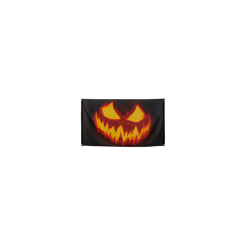 Drapeau Creepy Pumpkin - tissu - 90 x 150cm