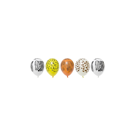 Ballon motif safari x5 - Diam. 29cm