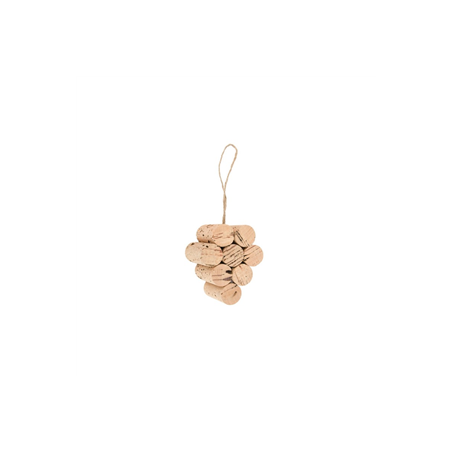 Grappe raisin bouchons lièges 9 x 7 x 4.4cm