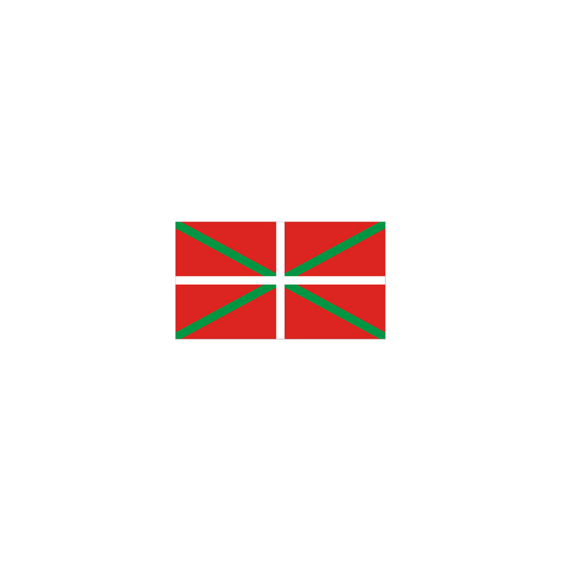 Drapeau armoiries Basque - tissu - 90 x 150cm