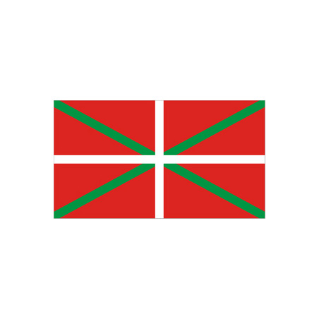 Drapeau armoiries Basque - tissu - 90 x 150cm Drapeau armoiries Basque - tissu - 90 x 150cm