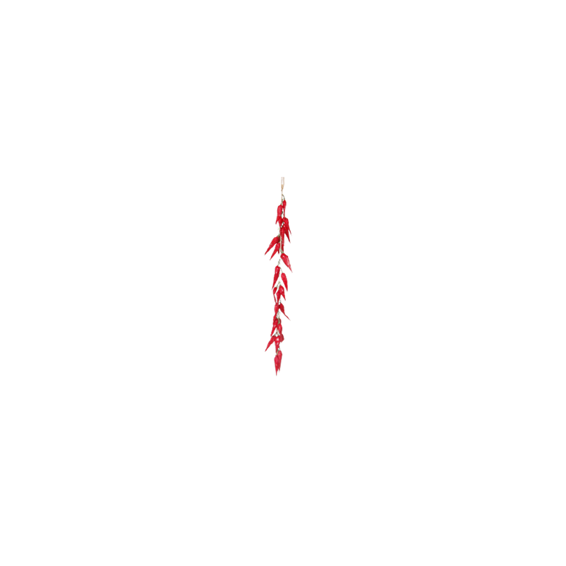 Piment tresse - polystyrène/corde - Long. 50cm
