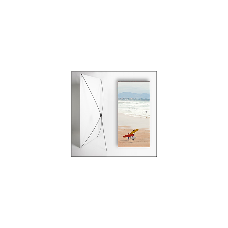 Kakemono Pays Basque Surf - 180 x 80cm -Toile M1 avec structure X- Banner