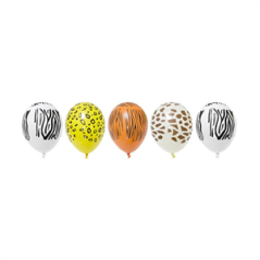 Ballon motif safari x5 - Diam. 29cm