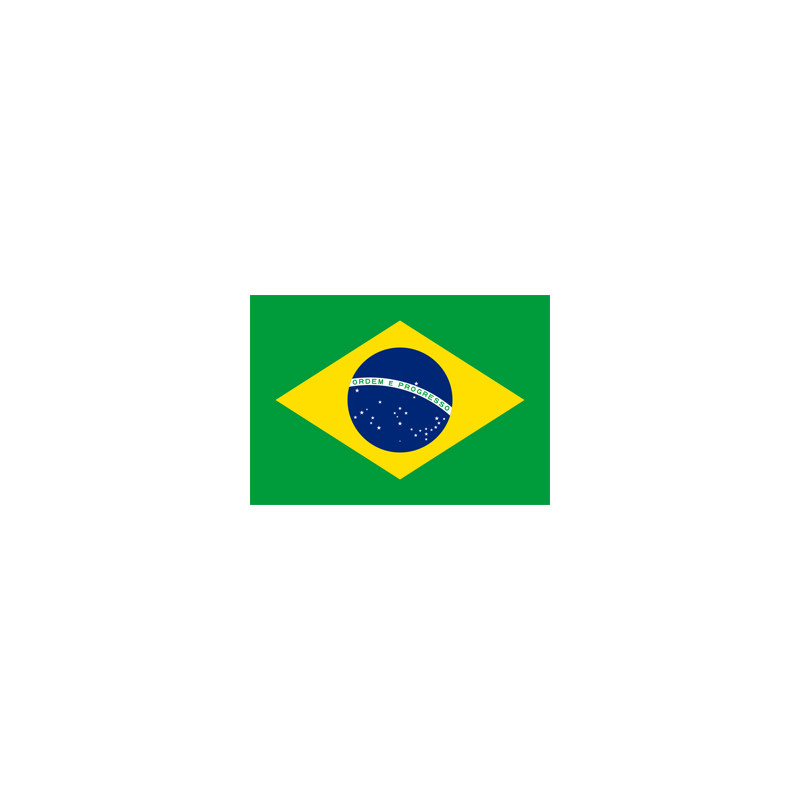 Drapeau Brésil - tissu - 60 x 90cm