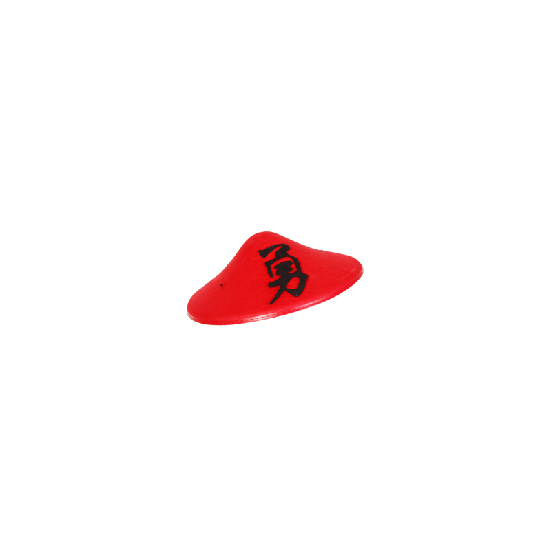Chapeau Chinois rouge feutrine - taille adulte - Diam. 34cm
