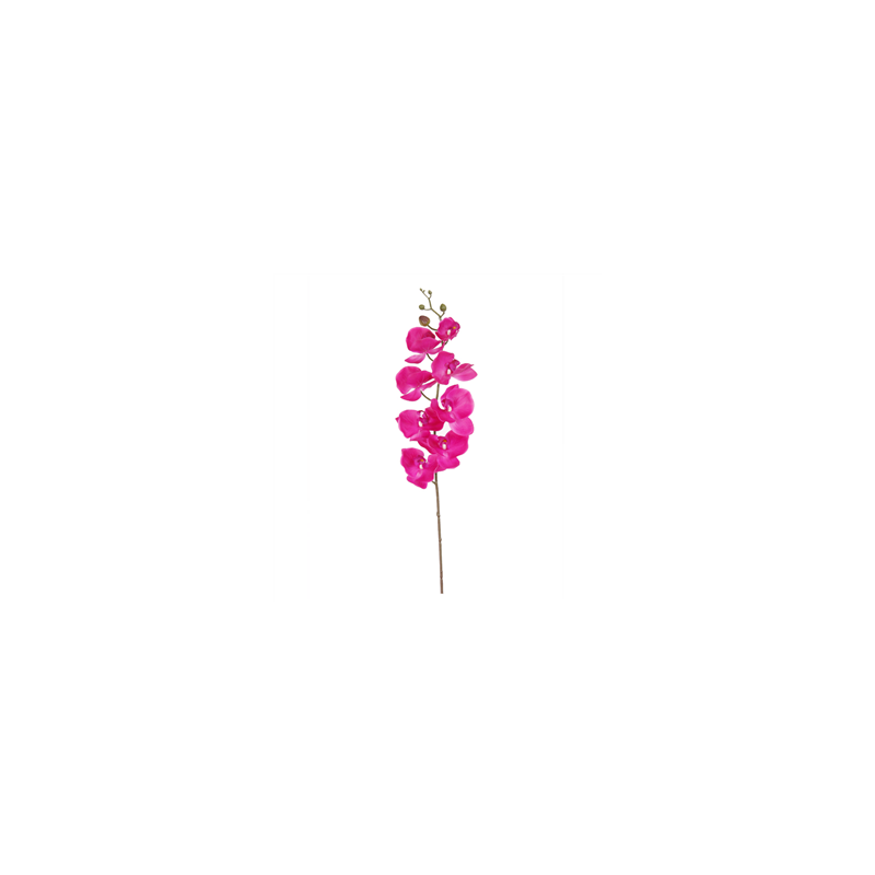 Branche d'orchidée rose - Haut. 96cm (fleurs artificielles sur 40cm)