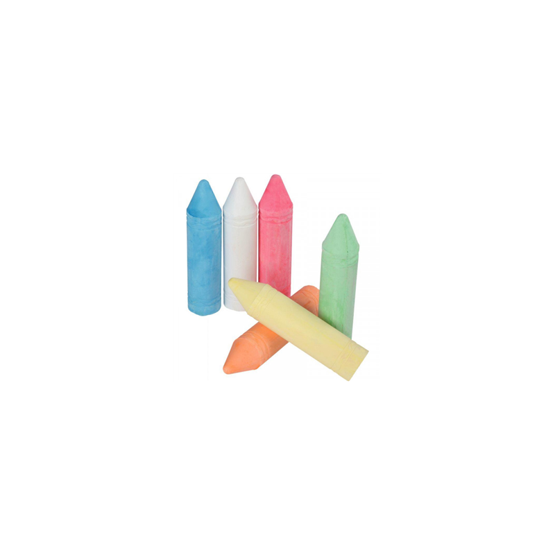Etui de 8 craies de trottoir couleurs assorties