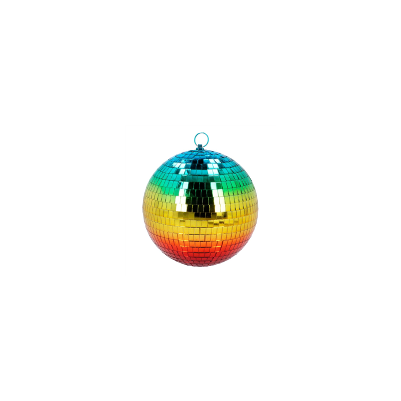Boule à facettes disco arc-en-ciel - Diam. 20cm