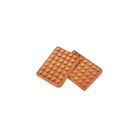 Gaufres belge x 2 - 12 x 9 cm en PVC