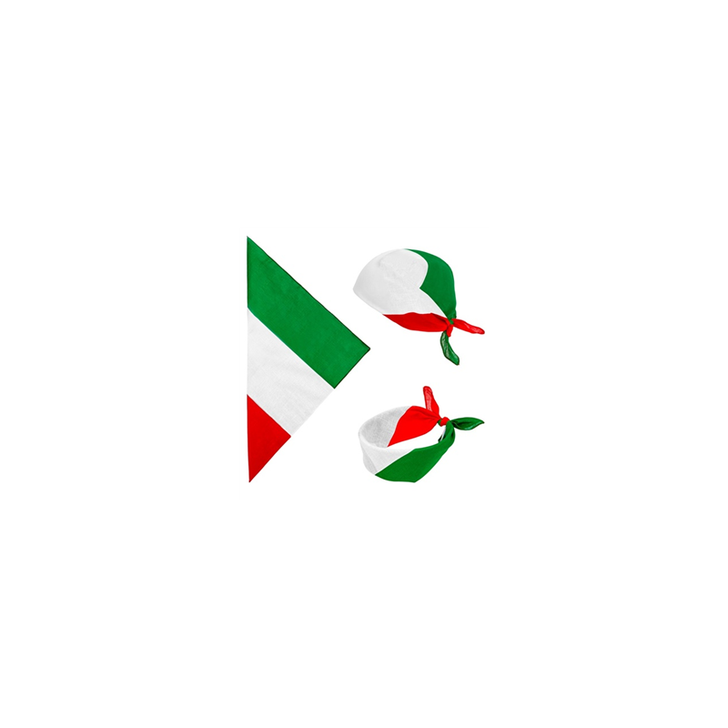 Bandana drapeau Italie 55 x 55cm - 100% coton