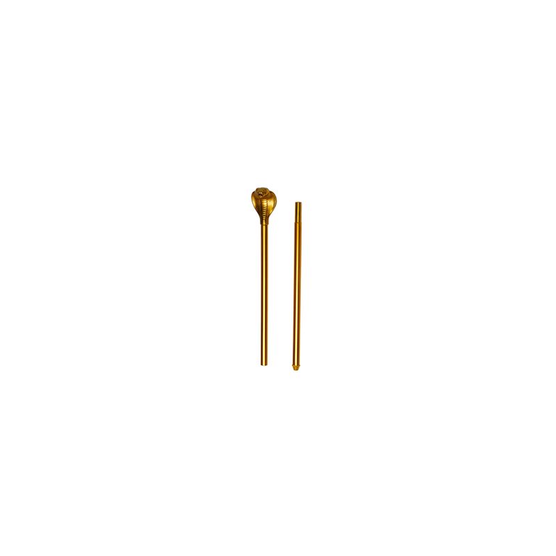Sceptre serpent doré PE Haut. 90cm