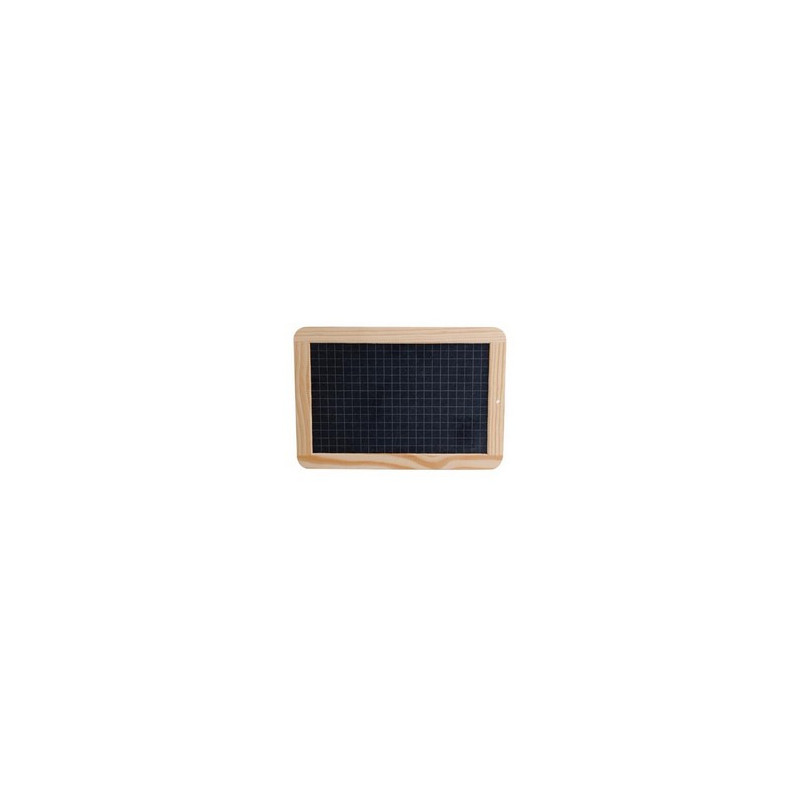 Ardoise d'écolier 26.5 x 18.5 cm bois et ardoise