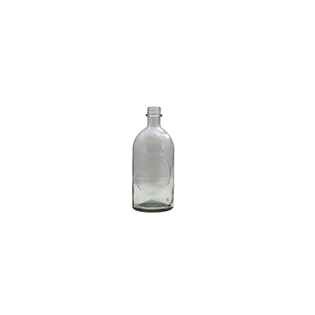 Bouteille vintage en verre transparent - Haut. 26cm Bouteille vintage en verre transparent - Haut. 26cm