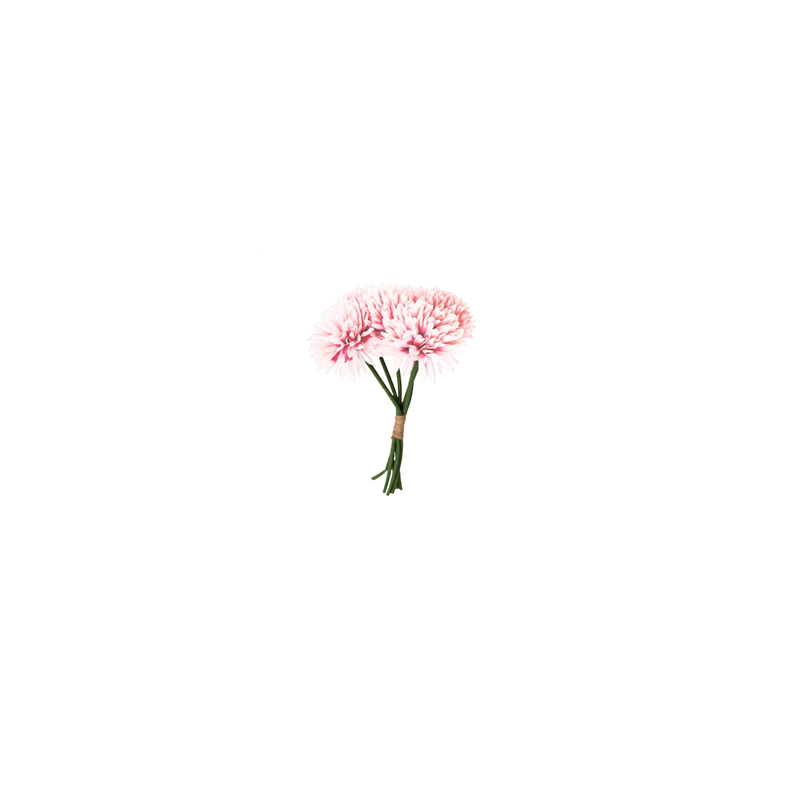 Bouquet de 6 dahlias rose pastel - Haut. 26cm