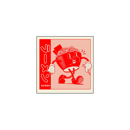 Enseigne forex Design Japonais bol de Ramen 20 x 20cm