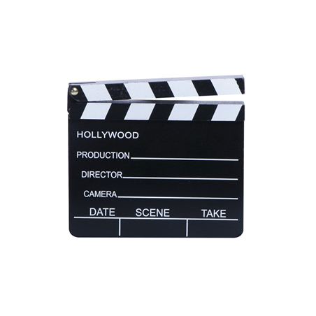 Clap de cinéma - 18 x 20cm Clap de cinéma - 18 x 20cm