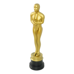 Trophée de Cinéma PE Doré (Haut. 32 cm)