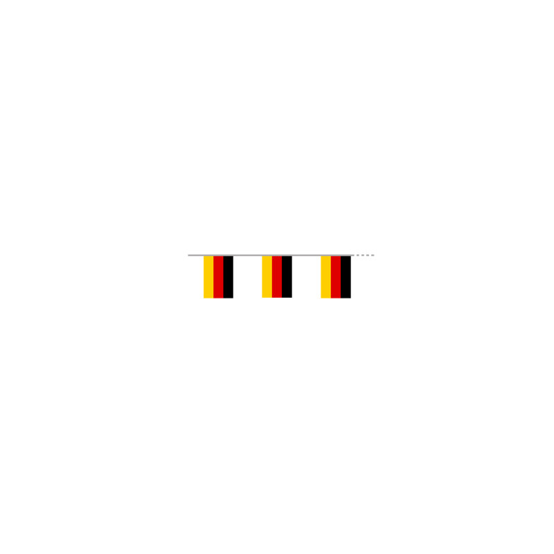 Guirlande Allemagne 10 fanions 20 x 30cm - papier Long. 420cm