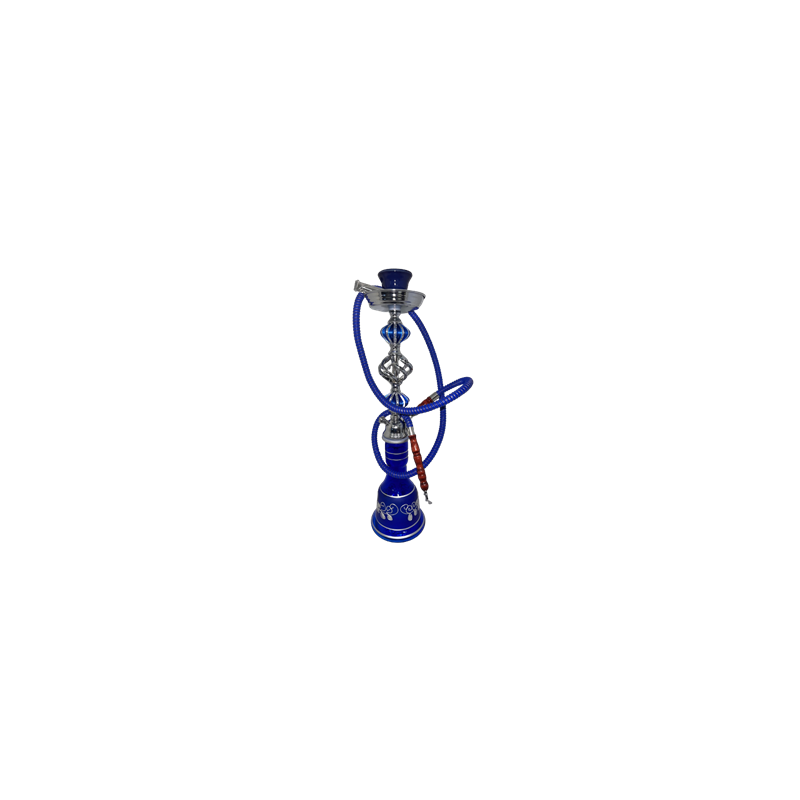 Narguilé - métal/verre - H53cm -L12cm