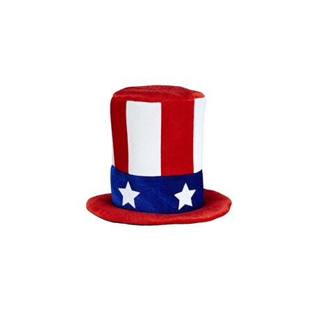 Chapeau Oncle Sam en mousse - Taille adulte Chapeau Oncle Sam en mousse - Taille adulte