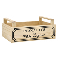 Cagette en pin Produits de Ma région 26 x 17 x 11cm