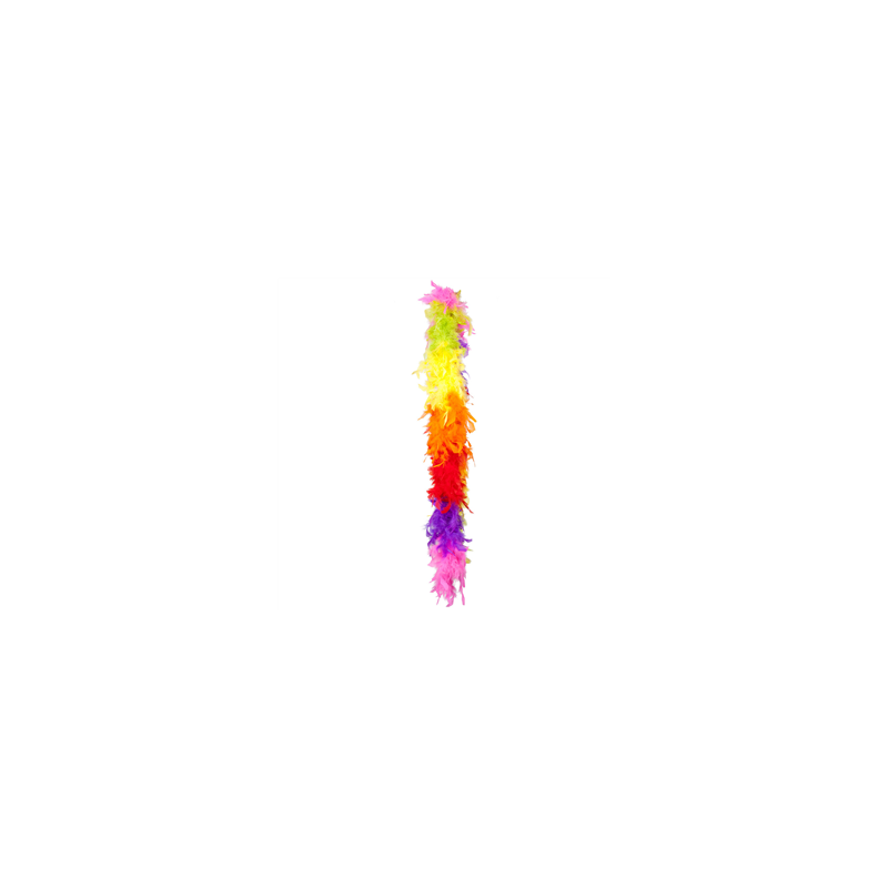 Boa multicolore plumes - Long. 275cm