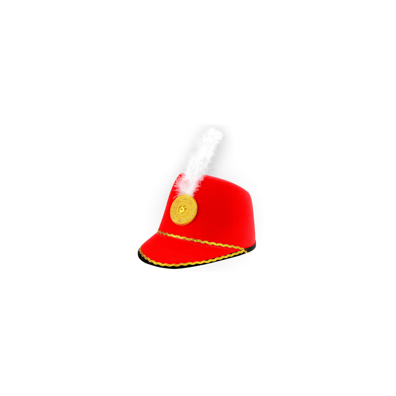 Chapeau de majorette - taille adulte (rouge ou bleu)