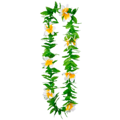 Collier de fleurs Hawaii - tergal - Diam. 60cm