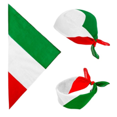 Bandana drapeau Italie 55 x 55cm - 100% coton