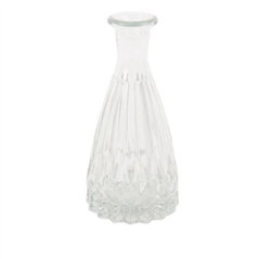 Vase transparent en verre 7 x 15cm