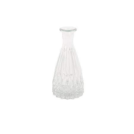 Vase transparent en verre 7 x 15cm