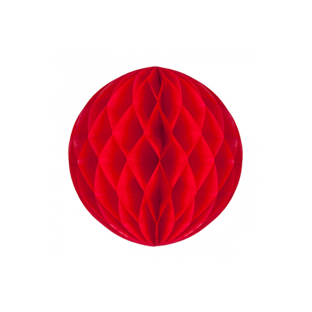 Boule rouge papier - Diam. 20cm