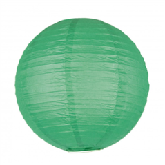 Lanterne japonaise en papier vert jungle - Diam. 35cm