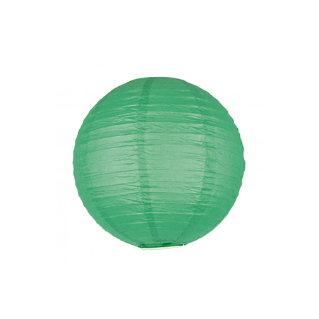 Lanterne japonaise en papier vert jungle - Diam. 35cm