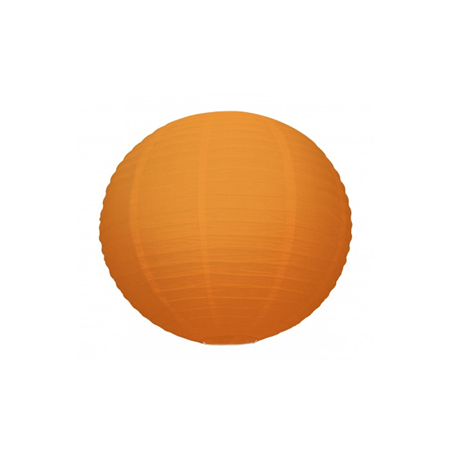 Lanterne japonaise en papier orange - Diam. 35cm