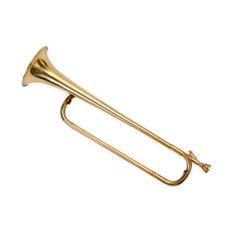 Trompette - cuivre - Haut. 48cm